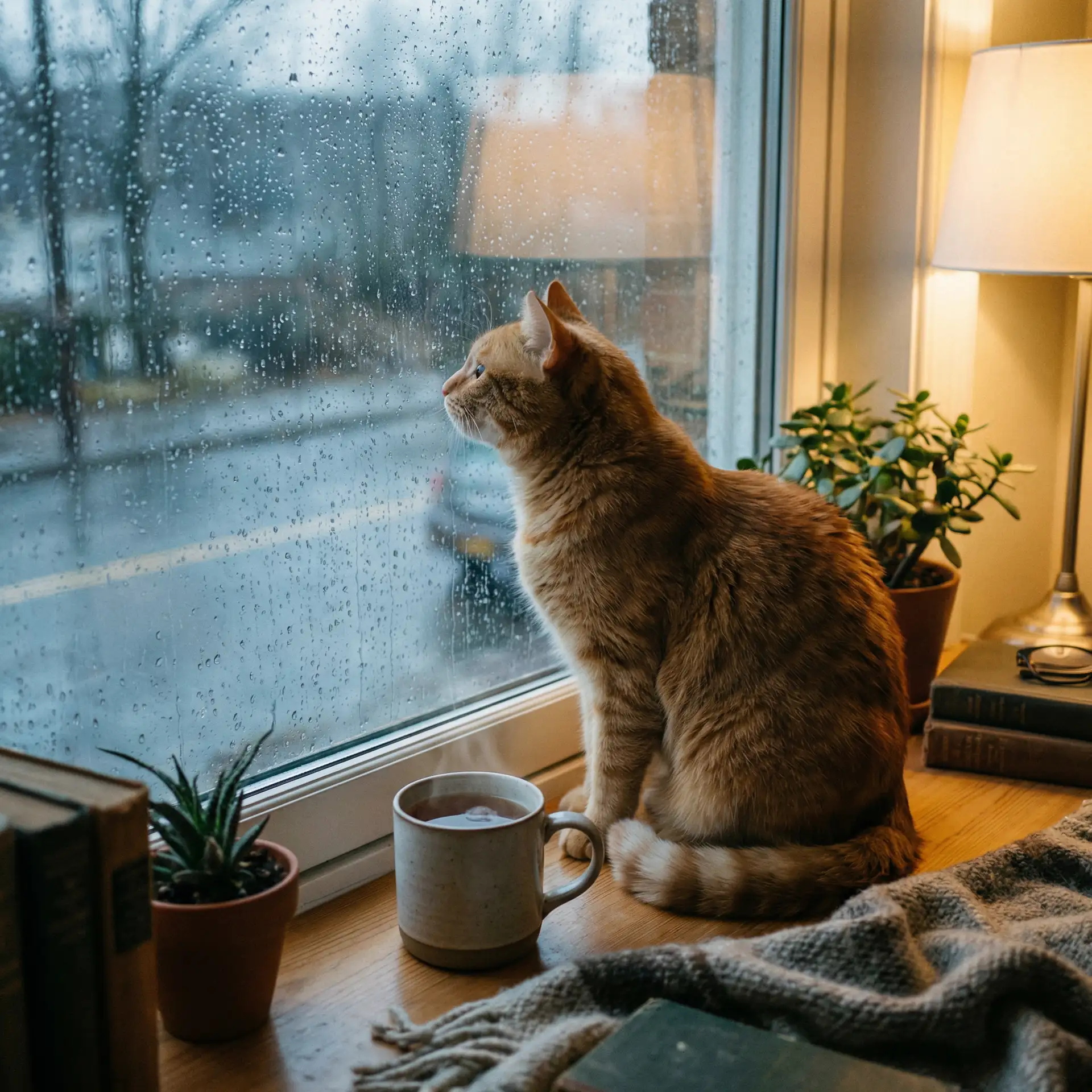 猫咪望着窗外的雨 - 戏梦巴黎迅雷下载